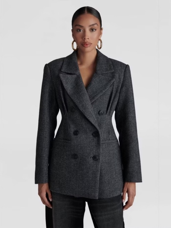 Kbb by Kahlana Jackets & Blazers - KBB by KAHLANA x Target Women's The Corset Blazer Gray Herringbone Small